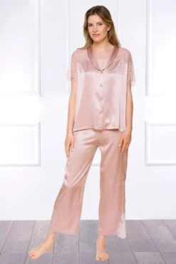 Coemi - Federica Satin Pajama Set - Powder