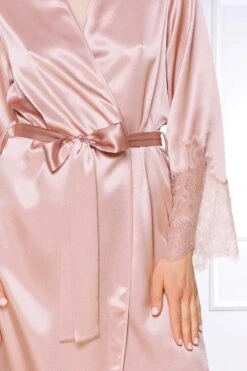 Coemi - Federica Satin Robe - Powder -Exquisites Dessous-Geschäft COEMI FEDERICA ROBE PEONY 1 1280x1280