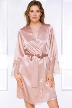 Coemi - Federica Satin Robe - Powder