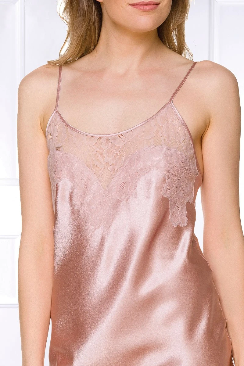 Coemi - Federica Satin Slip Dress - Powder 7 Coemi - Federica Satin Slip Dress - Powder – Bild 5