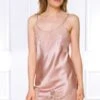 Coemi - Federica Satin Slip Dress - Powder
