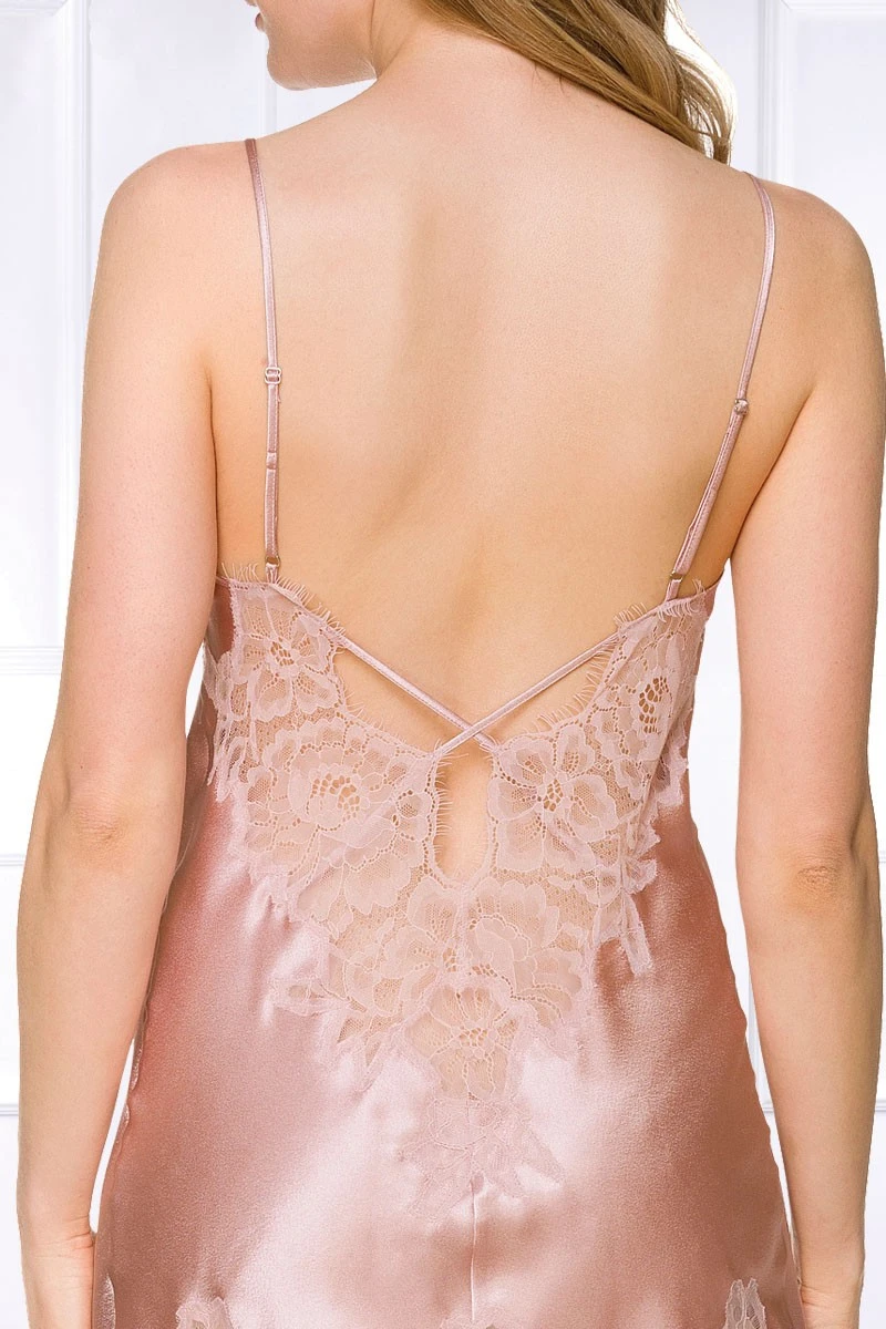 Coemi - Federica Satin Slip Dress - Powder 11 Coemi - Federica Satin Slip Dress - Powder – Bild 9