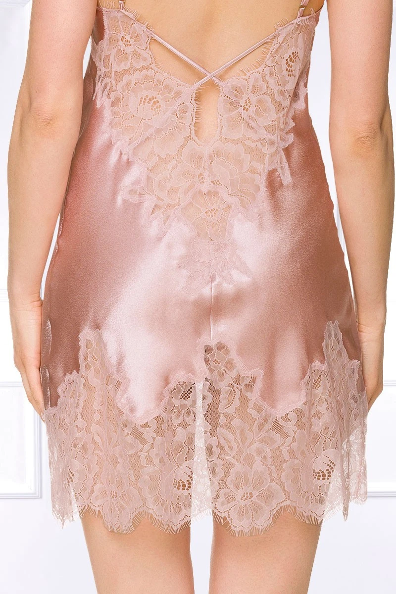 Coemi - Federica Satin Slip Dress - Powder 12 Coemi - Federica Satin Slip Dress - Powder – Bild 10