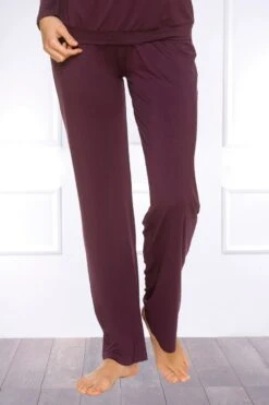 Coemi - Harlow Pajama Set - Damson/Black -Exquisites Dessous-Geschäft COEMI HARLOW PYJAMA DAMSON BLACK 3 1280x1280