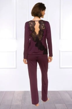 Coemi - Harlow Pajama Set - Damson/Black -Exquisites Dessous-Geschäft COEMI HARLOW PYJAMA DAMSON BLACK 9 1280x1280