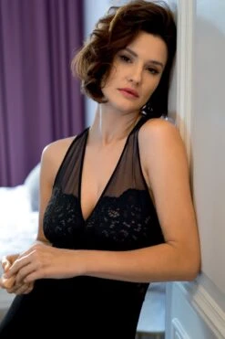 Coemi - Helen Micromodal Nightdress - Black