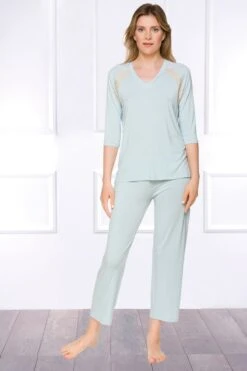 Coemi - Irma Micromodal Pajama Set - Light Blue