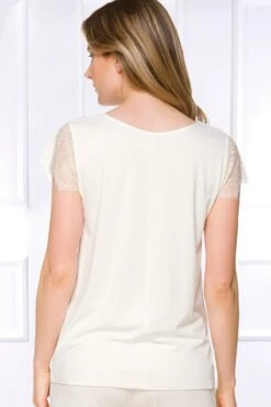 Coemi - Janel Micromodal Pajama Set - Champagne (long) -Exquisites Dessous-Geschäft COEMI JANEL PYJAMA CREAM 6 1280x1280