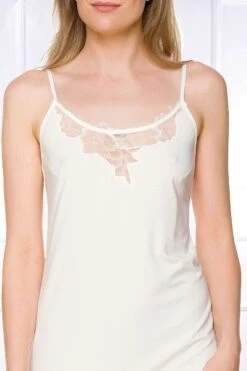 Coemi - Janel Micromodal Nightdress - Champagne -Exquisites Dessous-Geschäft COEMI JANEL SHORT NIGHTDRESS CREAM 1 1280x1280