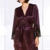 Coemi - Jemma Satin Kimono - Damson/Black -Exquisites Dessous-Geschäft COEMI JEMMA ROBE 3 1280x1280