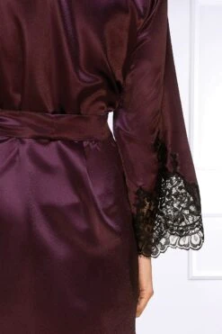 Coemi - Jemma Satin Kimono - Damson/Black -Exquisites Dessous-Geschäft COEMI JEMMA ROBE 5 1280x1280