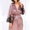 Coemi - Jemma Satin Kimono - Dusty Pink/Black 1 Coemi - Jemma Satin Kimono - Dusty Pink/Black -Exquisites Dessous-Geschäft COEMI JEMMA ROBE DUSTY PINK BLACK 3 1280x1280