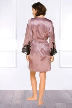 Coemi - Jemma Satin Kimono - Dusty Pink/Black -Exquisites Dessous-Geschäft COEMI JEMMA ROBE DUSTY PINK BLACK 8 1280x1280