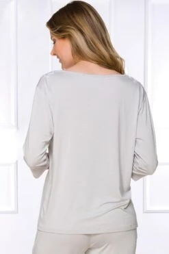 Coemi - Joana Micromodal Pajama Set - Light Grey -Exquisites Dessous-Geschäft COEMI JOANA PYJAMA CLOUD 6 1280x1280