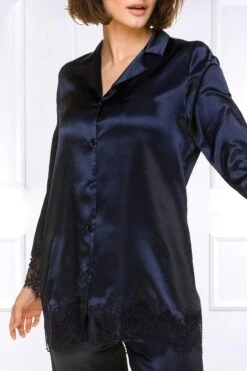 Coemi - Kristina Pajama Set - Dark Navy -Exquisites Dessous-Geschäft COEMI KRISTINA PYJAMA DARK NAVY 1 1280x1280