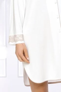 Coemi - Lyra Nightdress - Champagne -Exquisites Dessous-Geschäft COEMI LYRA NIGHTDRESS CREAM 4 1280x1280