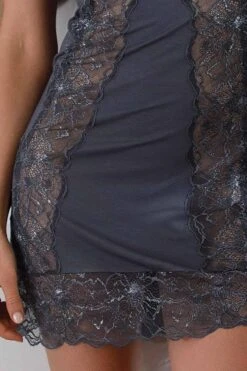 Coemi - Shine Nightdress - Twilight Grey -Exquisites Dessous-Geschäft COEMI NEGLIGEE TWILLIGHT 2 1280x1280