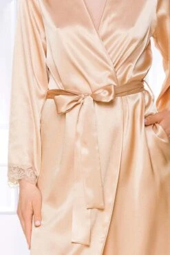 Coemi - Saia Satin Robe - Apricot 12 Coemi - Saia Satin Robe - Apricot -Exquisites Dessous-Geschäft COEMI SAIA KIMONO BARE 1 1280x1280
