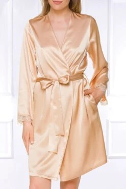 Coemi - Saia Satin Robe - Apricot 14 Coemi - Saia Satin Robe - Apricot -Exquisites Dessous-Geschäft COEMI SAIA KIMONO BARE 2 1280x1280