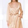 Coemi - Saia Satin Robe - Apricot 1 Coemi - Saia Satin Robe - Apricot -Exquisites Dessous-Geschäft COEMI SAIA KIMONO BARE 3 1280x1280