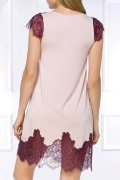Coemi - Soul Nightdress - Rose -Exquisites Dessous-Geschäft COEMI SHORT NEGLIGEE ROSE CLOUD WINE 3 1280x1280