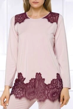 Coemi - Soul Pajama Set - Rose -Exquisites Dessous-Geschäft COEMI SOUL PYJAMA ROSE CLOUD WINE 3 1280x1280