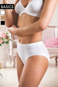 Cotton Club Basics - Panty Simonetta - White -Exquisites Dessous-Geschäft COTTON CLUB MICROFIBRA SIMONETTA PANTY SLIP 4 1280x1280