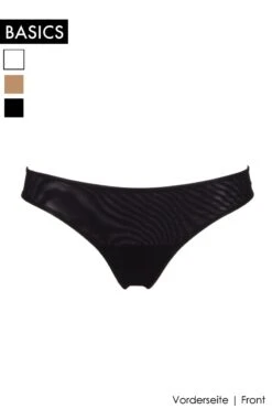Cotton Club Basics - Thong Melita - Black -Exquisites Dessous-Geschäft COTTON CLUB MICROTULLE MELITA STRING 5 1280x1280