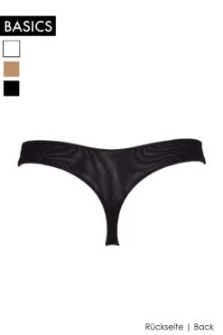 Cotton Club Basics - Thong Melita - Black -Exquisites Dessous-Geschäft COTTON CLUB MICROTULLE MELITA STRING 6 1280x1280