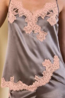 Cotton Club Silk - Lingerie Top Primario - Taupe Pesco -Exquisites Dessous-Geschäft COTTON CLUB SETA PRIMARIO LINGERIE TOP 2 1280x1280