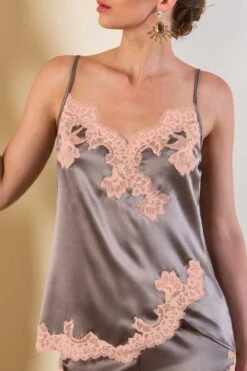 Cotton Club Silk - Lingerie Top Primario - Taupe Pesco -Exquisites Dessous-Geschäft COTTON CLUB SETA PRIMARIO LINGERIE TOP 3 1280x1280