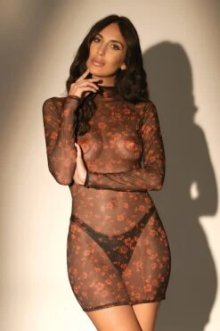 Maison Catanzaro - Harumi Mesh Robe - Black -Exquisites Dessous-Geschäft Harumi Mesh Robe Catanzaro 2 1280x1280