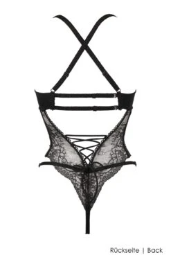 Luxxa - Crotchless Playsuit - Capeline -Exquisites Dessous-Geschäft LUXXA CAPELINE OUVERT BODY 01237 BLACK 10 1280x1280