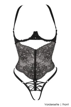 Luxxa - Crotchless Playsuit - Capeline -Exquisites Dessous-Geschäft LUXXA CAPELINE OUVERT BODY 01237 BLACK 9 1280x1280