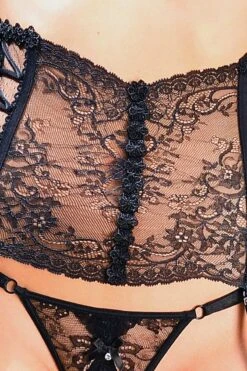 Luxxa - Suspender Belt - Capeline Line -Exquisites Dessous-Geschäft LUXXA CAPELINE SUSPENDER 30237 BLACK 3 1280x1280