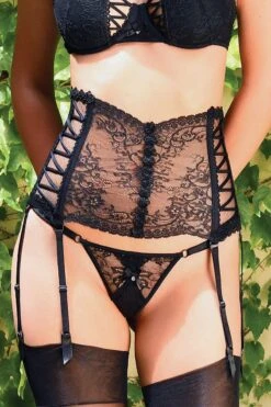 Luxxa - Suspender Belt - Capeline Line -Exquisites Dessous-Geschäft LUXXA CAPELINE SUSPENDER 30237 BLACK 5 1280x1280