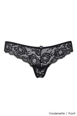 Luxxa - Tanga - Idylle Line 12 Luxxa - Tanga - Idylle Line -Exquisites Dessous-Geschäft LUXXA IDYLLE TANGA SCHWARZ 2 1280x1280