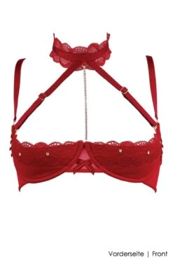 Luxxa - Shelf Bra - Kepi Line 17 Luxxa - Shelf Bra - Kepi Line -Exquisites Dessous-Geschäft LUXXA KEPI HALFCUP STRASS BH RED 7 1280x1280