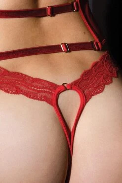 Luxxa - Naked Thong - Kepi Line -Exquisites Dessous-Geschäft LUXXA KEPI STRING NU RED 7 1280x1280