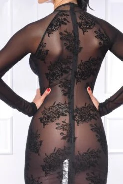 Maison Catanzaro - Agniezka Party Dress - Black -Exquisites Dessous-Geschäft MAISON CATANZARO AGNIEZKA ROBE BLACK 3 1280x1280