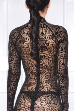 Maison Catanzaro - Azia Robe Maori - Black -Exquisites Dessous-Geschäft MAISON CATANZARO AZIA ROBE MAORI BLACK 7 1280x1280