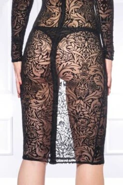 Maison Catanzaro - Azia Robe Maori - Black -Exquisites Dessous-Geschäft MAISON CATANZARO AZIA ROBE MAORI BLACK 8 1280x1280