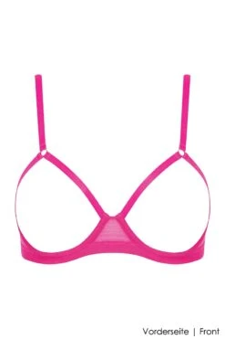 Maison Close - Corps A Corps Neon Open Bra - Pink/Gold -Exquisites Dessous-Geschäft MAISON CATANZARO CORPS A CORPS NEON OUVERT BH PINK 3 1280x1280