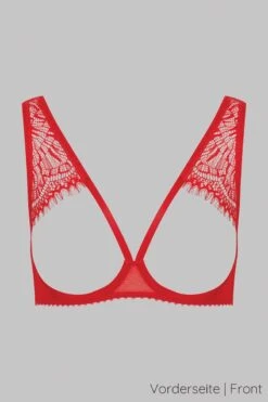 Maison Close - Accroche Coeur Open Cup Bra - Red -Exquisites Dessous-Geschäft MAISON CLOSE ACCROCHE COEUR OUVERT BH ROT 1 1280x1280