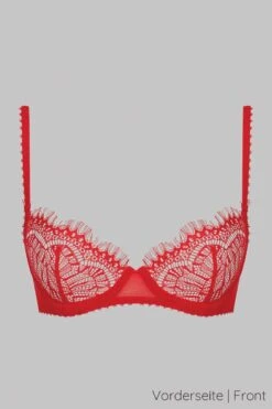 Maison Close - Accroche Coeur Lace Bra - Red -Exquisites Dessous-Geschäft MAISON CLOSE ACCROCHE COEUR ROT WIRED BRA 1 1280x1280