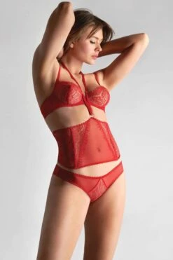 Maison Close - Accroche Coeur Waist Cincher - Red 18 Maison Close - Accroche Coeur Waist Cincher - Red -Exquisites Dessous-Geschäft MAISON CLOSE ACCROCHE COEUR STRAPSGU RTEL ROT 13 1280x1280