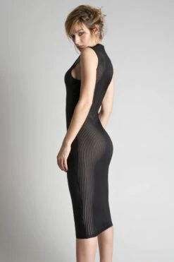 Maison Close - Bande à Part Long Dress - Black -Exquisites Dessous-Geschäft MAISON CLOSE BAND A PART LONG DRESS 2 1280x1280