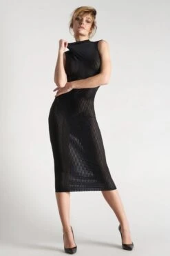 Maison Close - Bande à Part Long Dress - Black -Exquisites Dessous-Geschäft MAISON CLOSE BAND A PART LONG DRESS 4 1280x1280