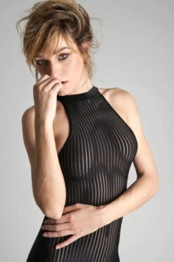 Maison Close - Bande à Part Mini Dress - Black -Exquisites Dessous-Geschäft MAISON CLOSE BANDE A PART SHORT DRESS 4 1280x1280