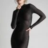 Maison Close - Bande à Part Party Robe - Black -Exquisites Dessous-Geschäft MAISON CLOSE BANDE A PART SHORT DRESS LONG SLEEVES 5 1280x1280